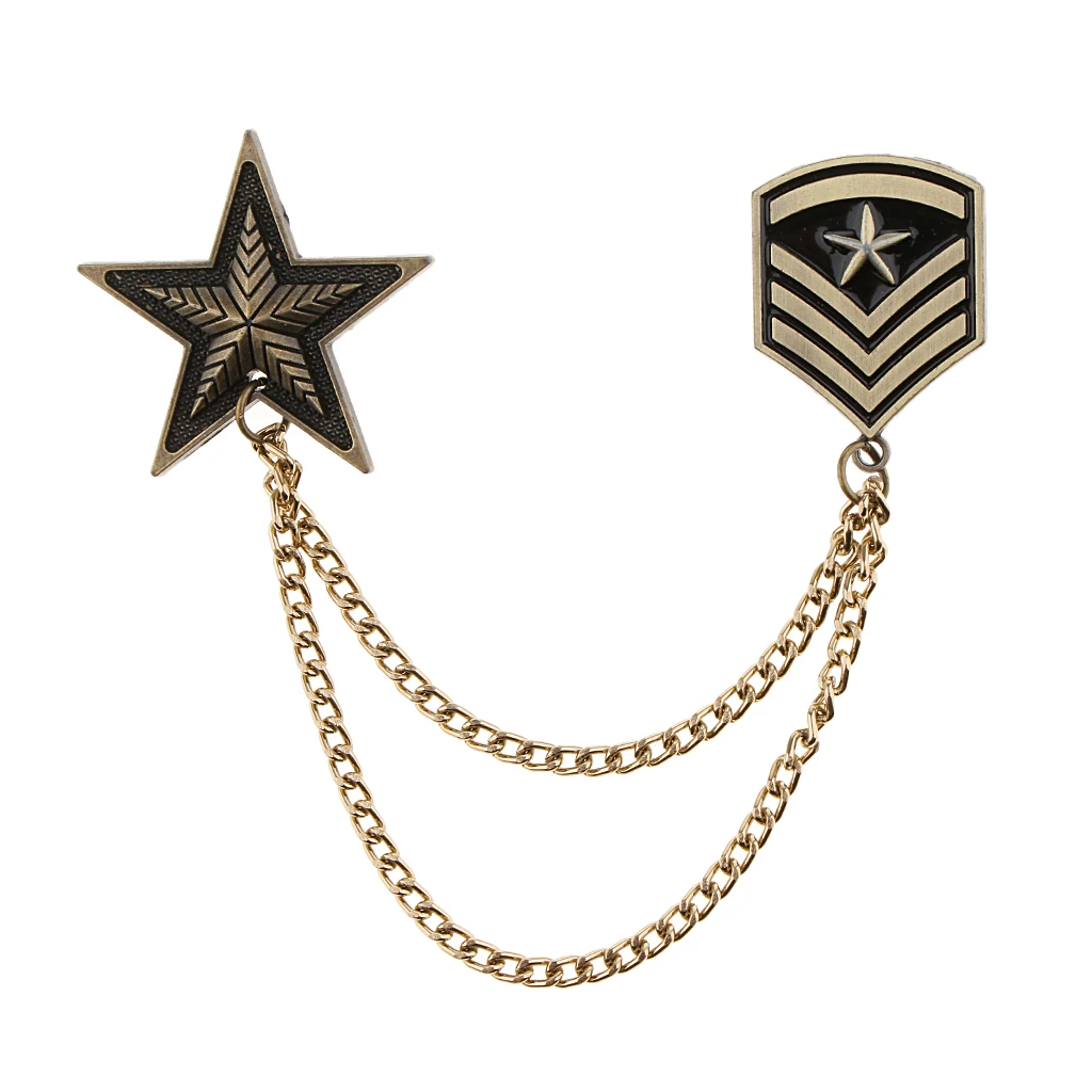 Women Mens Badge Military Medal Army Badges Pentagram Retro Brooch Pin | Украшения и аксессуары