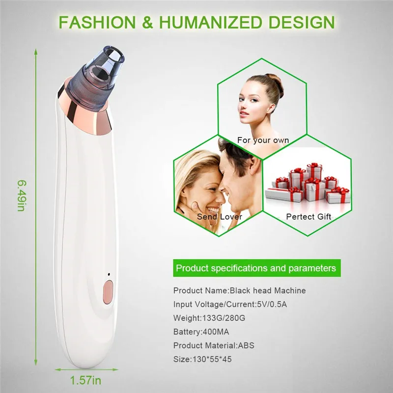 Удаление прыщей угрей черных точек угри прыщи инструмент для удаления вакуума