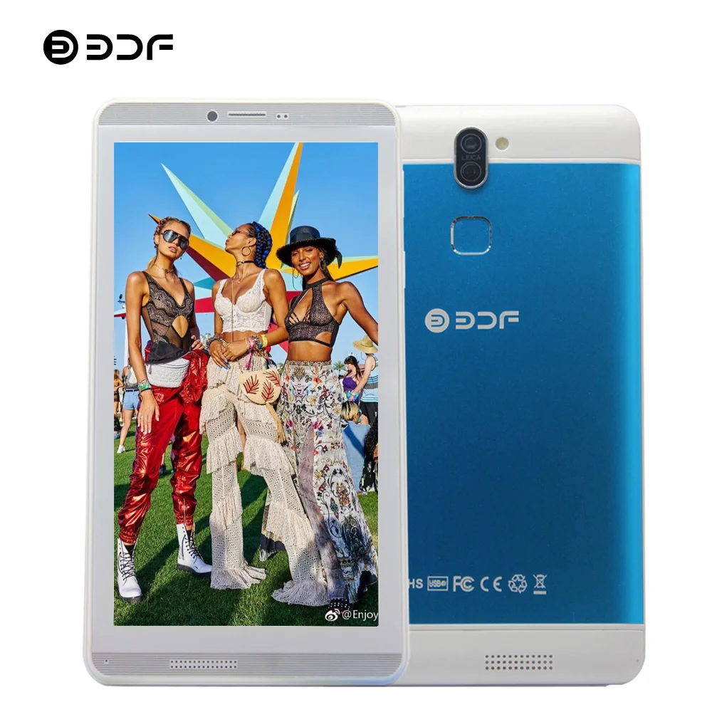 BDF планшет 7 дюймов Встроенный 3g телефон две sim-карты Android 6,0 планшетный ПК четырехъядерный 1 Гб+ 16 Гб Tab металлический корпус недорогой детский планшет 7