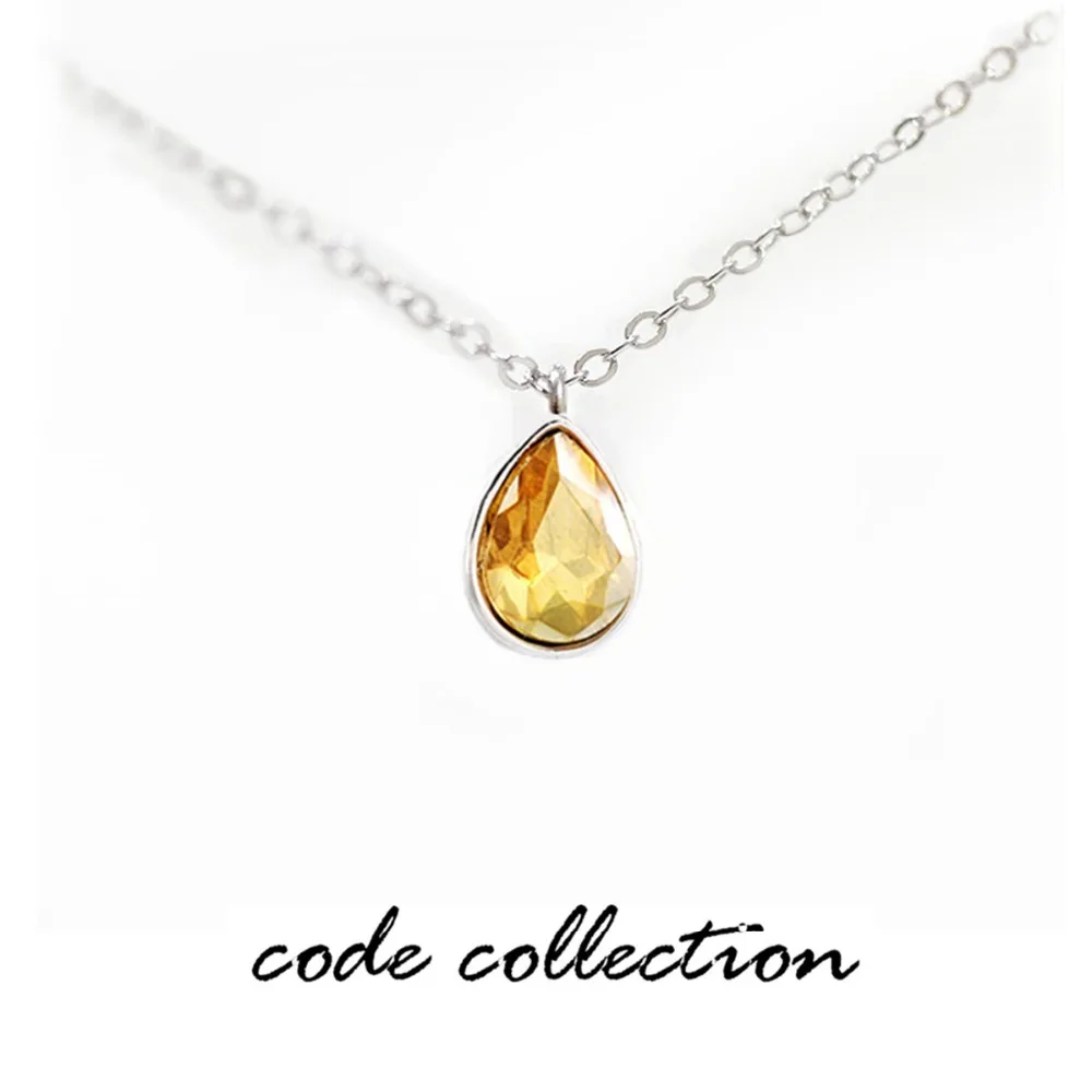 Новое модное акриловое хрустальное ожерелье с капельками воды и кулоны для