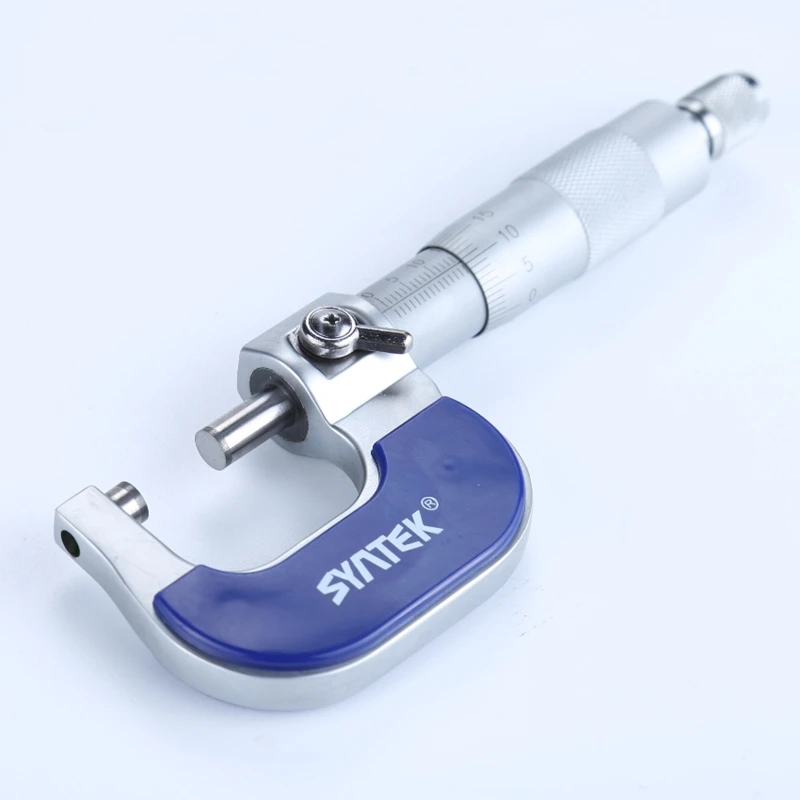 Наружный микрометр Syntek 0 25 мм 01 металлический карбидный наконечник измерительные