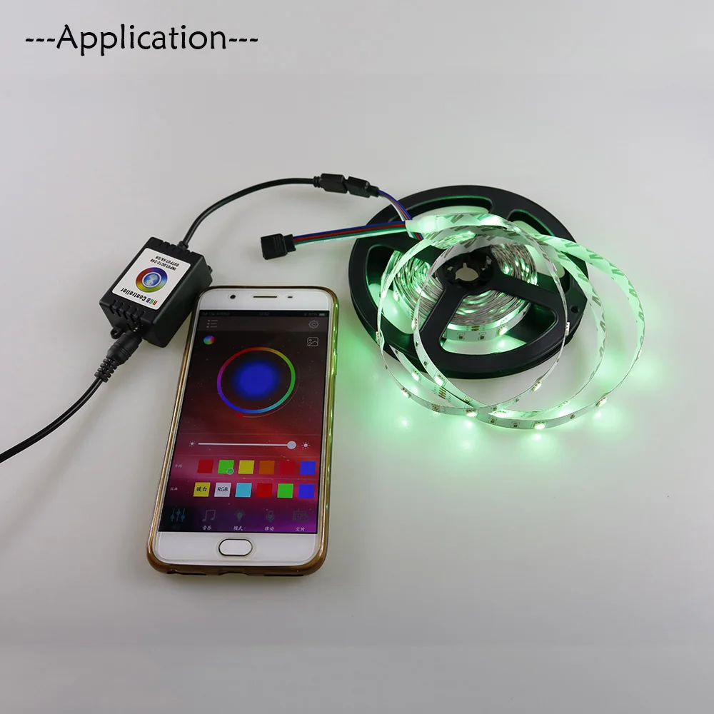 Контроллер RGB для светодиодных лент 3528 5050 2835 12 В Bluetooth 4 0 совместим с IOS 6 и Android