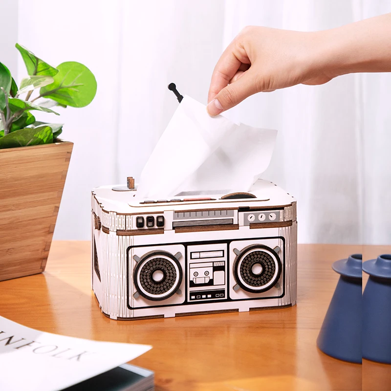 Rolife DIY коробка для салфеток Держатель для ручек коробка для карандашей настольная коробка для хранения для детей подарок для девочки