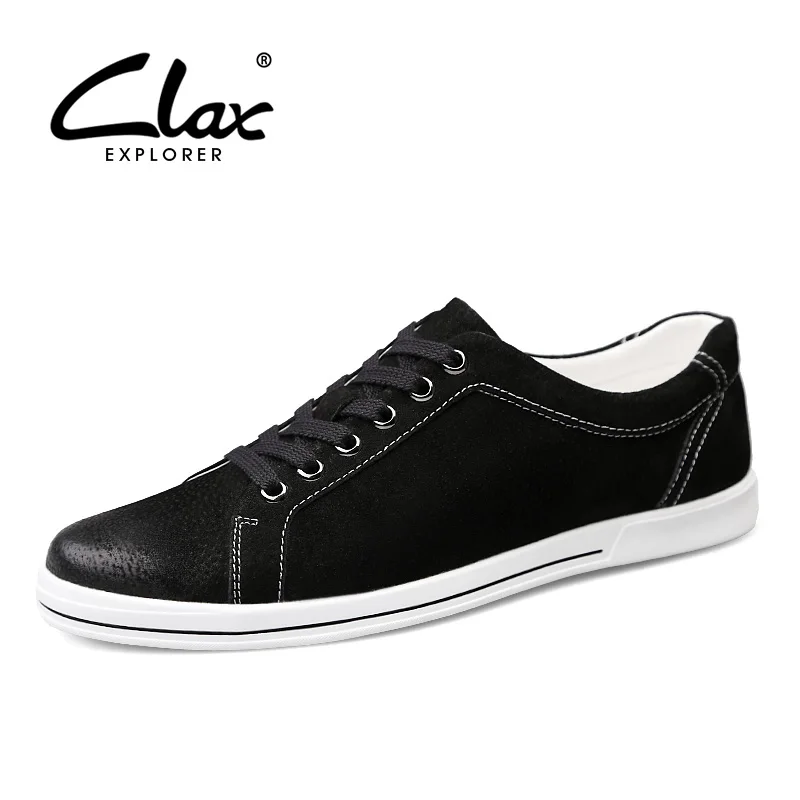 CLAX Mans Shoes Suede Leather 2019 Spring Autumn Men's Casual Shoe Male Walking Footwear Soft | Обувь