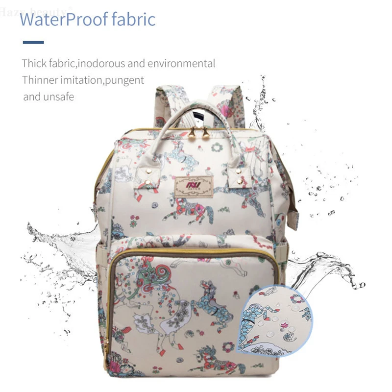 Fashion Large Diaper Bag Organizer Nursing Care Baby Bags for Mom Travel Nappy Zipper Changing | Мать и ребенок