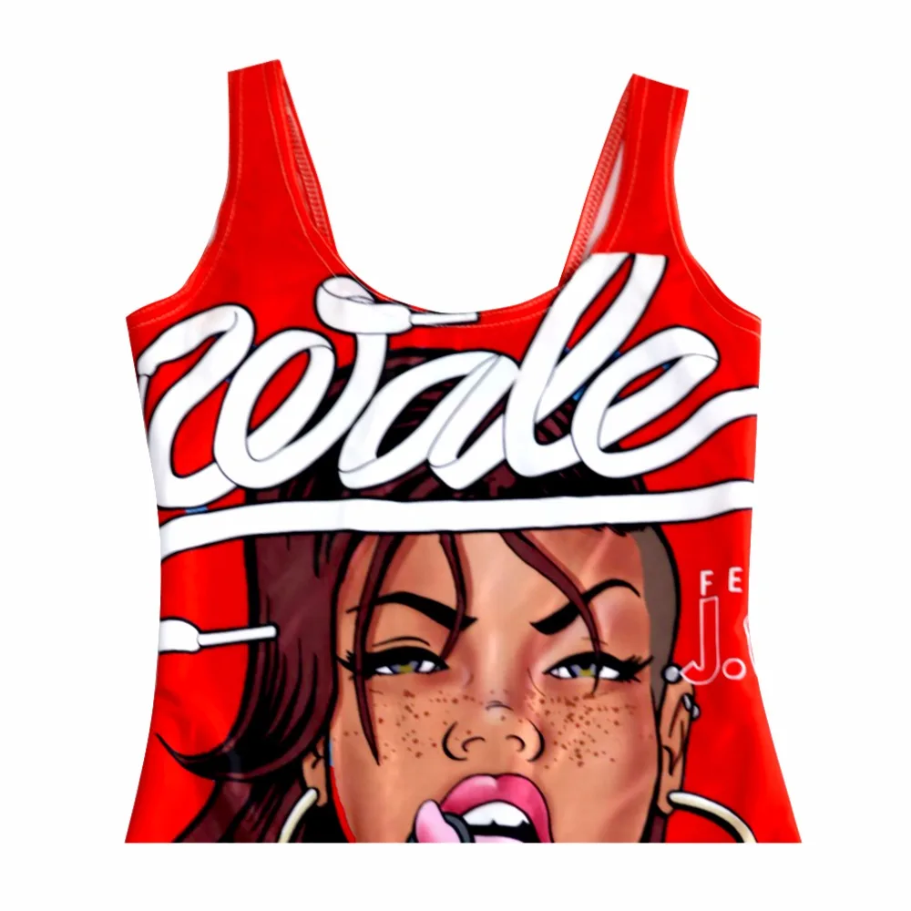 Новинка 1157 года сексуальный летний цельный костюм для девочек с милым красным