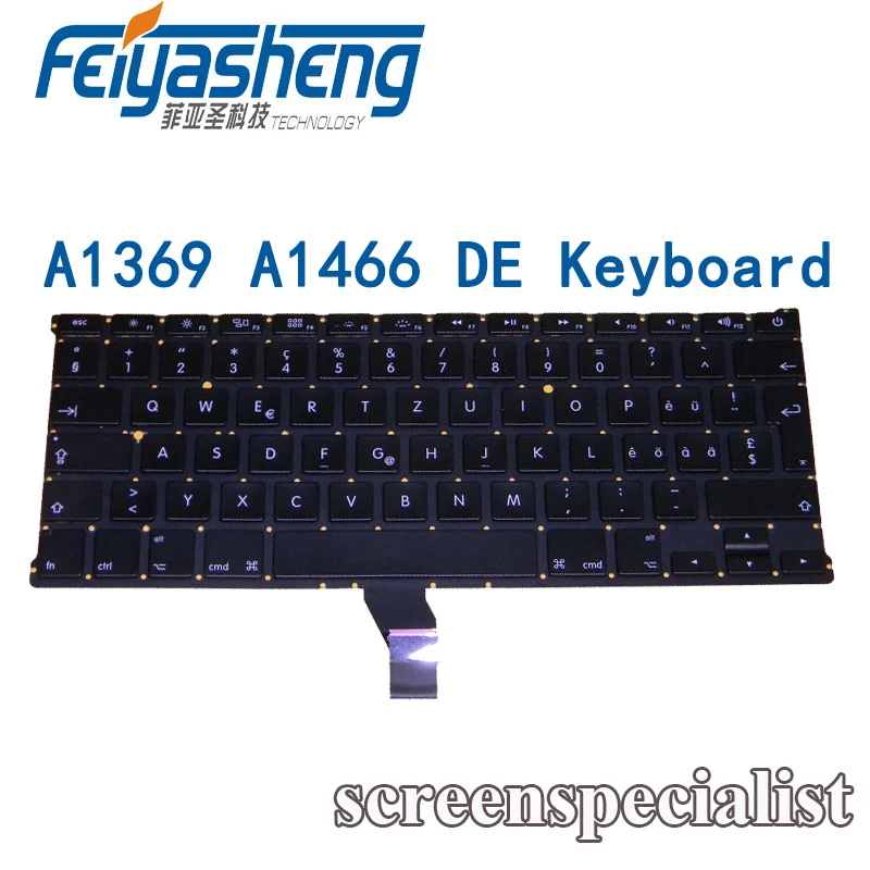 Новый A1369 A1466 GR DE Пособия по немецкому языку Deutsch QWERTZ клавиатуры для ноутбука Macbook