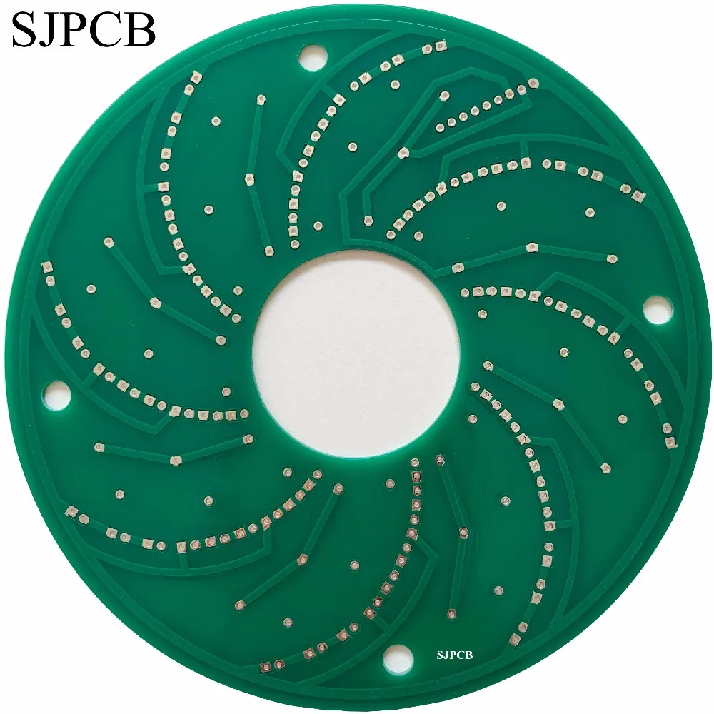 SJPCB круглый FR4 печатная плата освещения PWB прототип или массовое производство