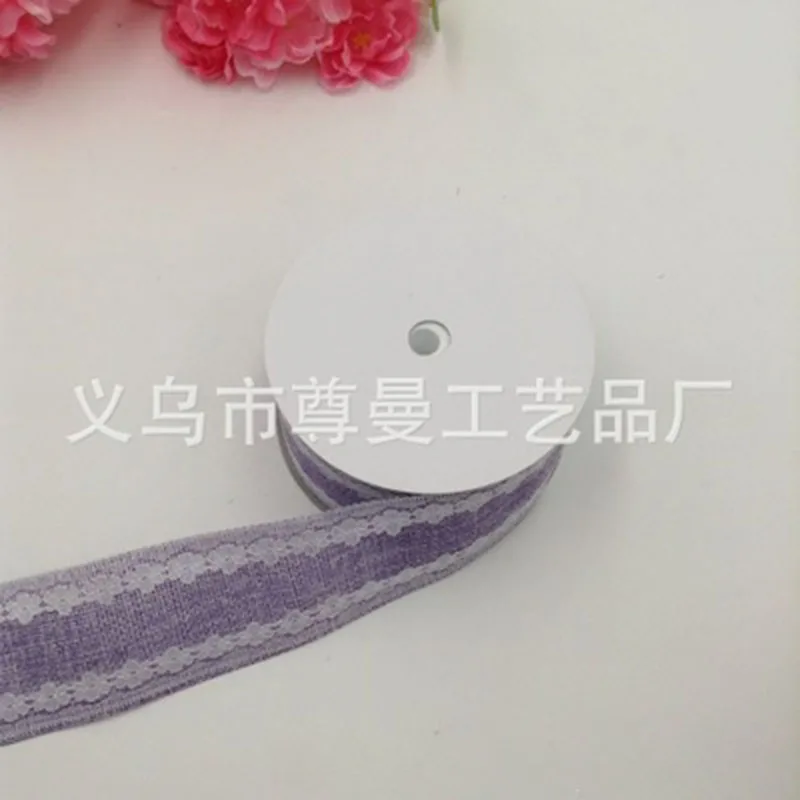 Лента 4 2 см Широкий Цветок Кружева Имитация лента из конопляной веревки ремесло