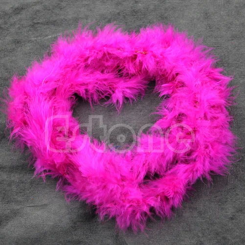 hot pink 1 шт. ариозные цвета 2 метра Боа Из Перьев Марабу для боа Бурлеск нарядное платье Вечерние - Цвет: hot pink