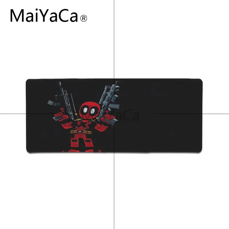 Lock Edge 30X90cm MaiYaCa, высокое качество, Дэдпул, Железный человек, высокоскоростной коврик для мыши, большой игровой коврик для мыши, коврик для мыши, коврик для клавиатуры - Цвет: Lock Edge 30X90cm
