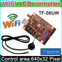 tf s6uw wifi led controller card p10 module singledual color led signs conventional p10 led display control card