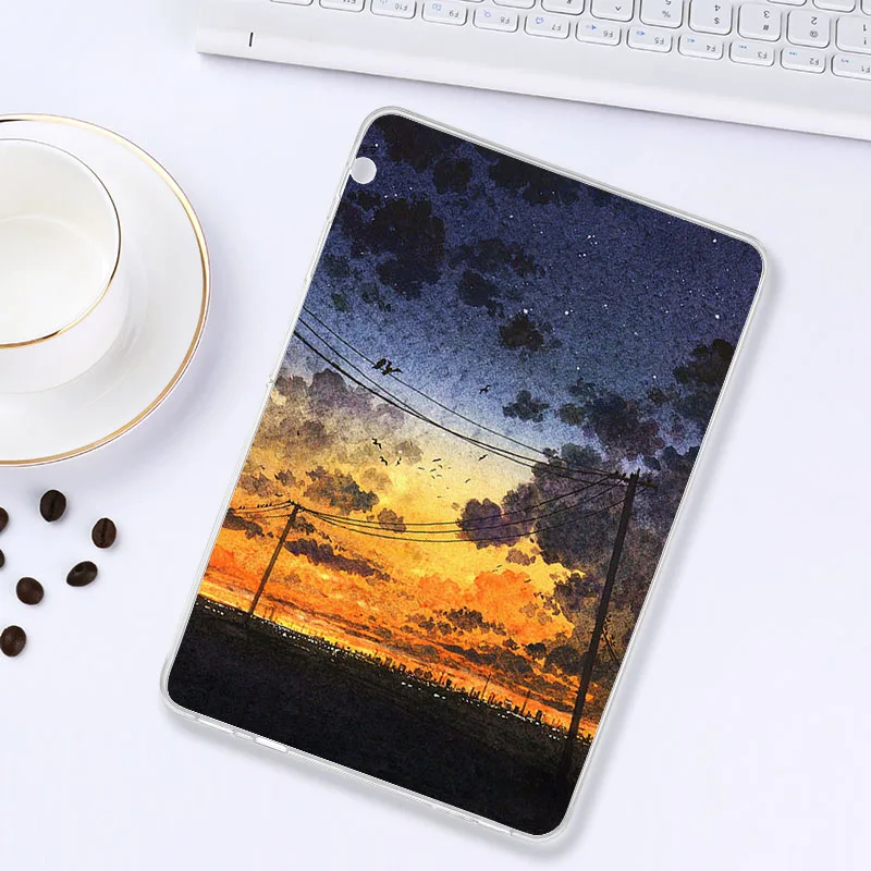 Z007 Планшетный чехол s для huawei MediaPad C5 T5 10,1 дюймов Мягкая силиконовая задняя накладка из ТПУ чехол BZT-W09/BZT-AL00 T5 10 AGS2-W09/L09/L03/W19 - Цвет: Z007