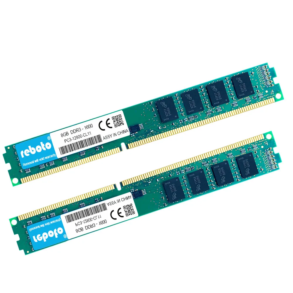 Reboto DDR3 8 ГБ ОЗУ 1600 1333 без ecc настольного ПК Память 240 Шпильки Система Высокая