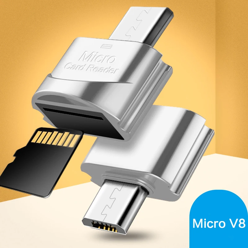 Мини Портативный Micro USB Android телефон TF кардридер OTG адаптер Внешний SD