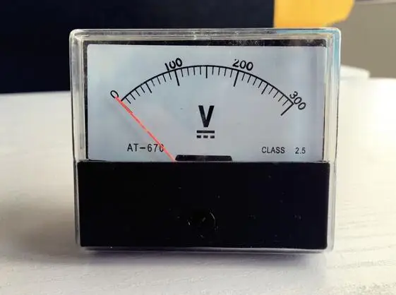 DH-670 AT-670 DC 0-300V Analog Panel voltmeter Voltmeter pointer type meter | Инструменты