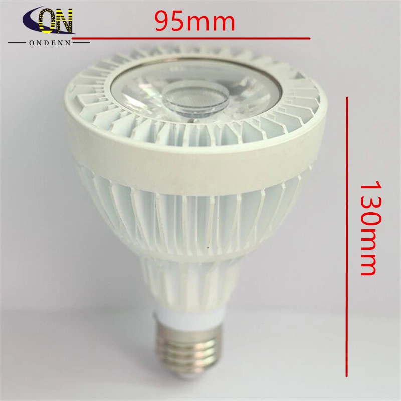 COB LED Par30 Lamp Spotlight 28W E27 85-265Vac 100lm/W Aluminum White Housing Warm/Cold white Equivalent to 240W Halogen | Освещение