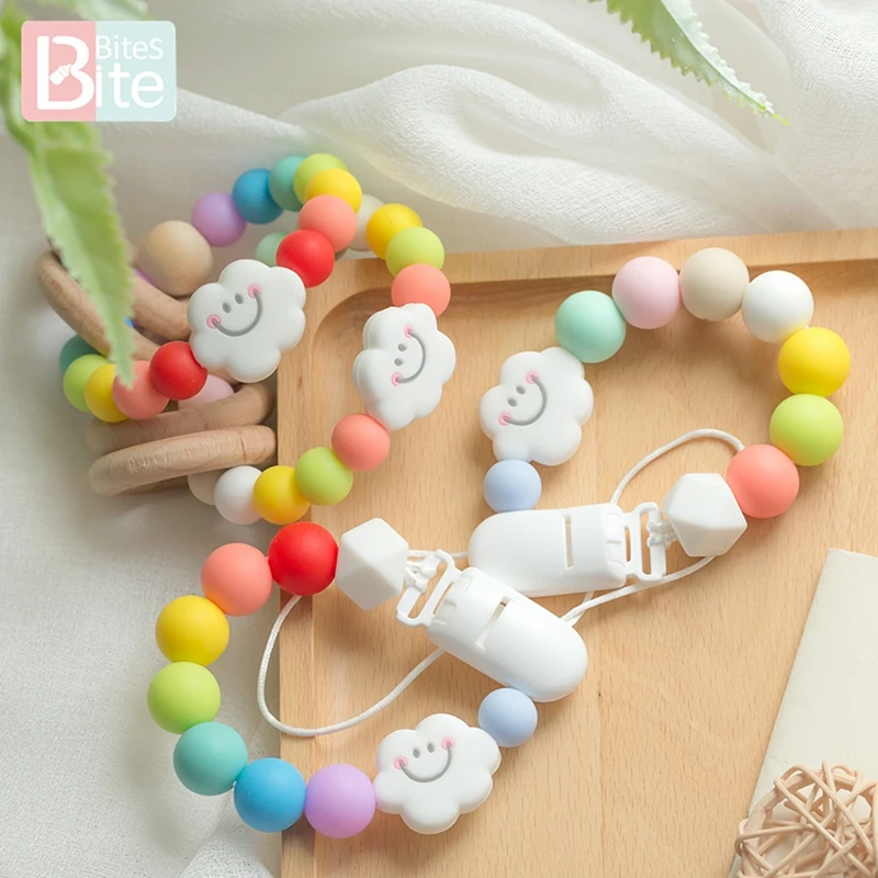 1 шт. силиконовые цепочки для укусов радужная мультяшная цепочка прорезывания