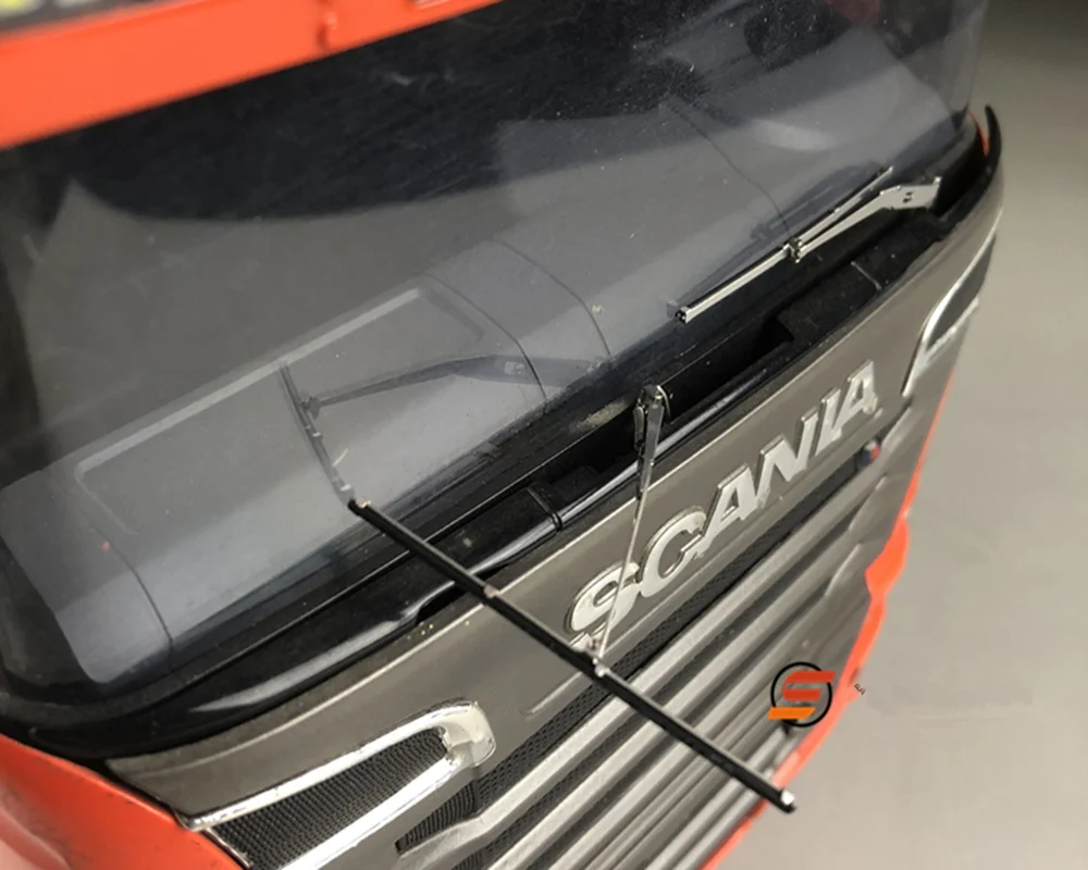 Пульт дистанционного управления грузовик прицепа автобуса scania металлические электрические стеклоочистители ветрового стекла для tamiya по супер скидке 1/14th весы тягач Скания R620 56323 R470 R730