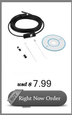 2 м 4 светодиода 10 мм объектив HD 480P CMOS IP67 водонепроницаемый USB эндоскоп Труба инспекционная Камера Эндоскоп змея трубка для Android телефон ПК