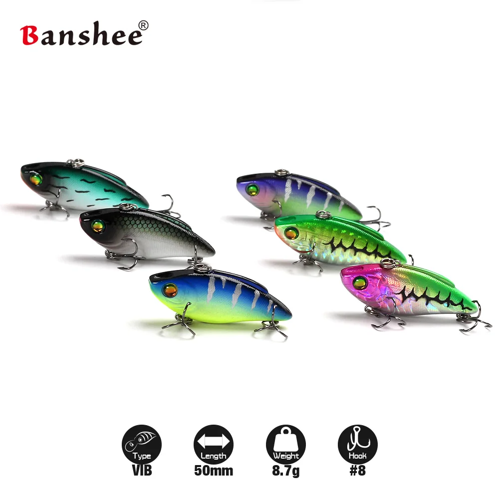 Приманка для рыбалки Banshee 6 шт./лот 50 мм 8 7 г в50 жесткая искусственная Вибрирующая