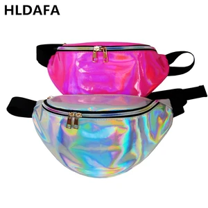 Холлографическая поясная сумка HLDAFA, новая лазерная поясная сумка, поясная сумка, Женская поясная сумка-банан, поясная сумка унисекс