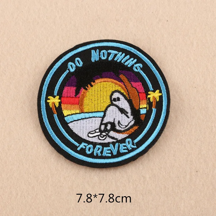 Мужские на улице темные ночные нашивки утюгом или пришивной тканевый стикер для