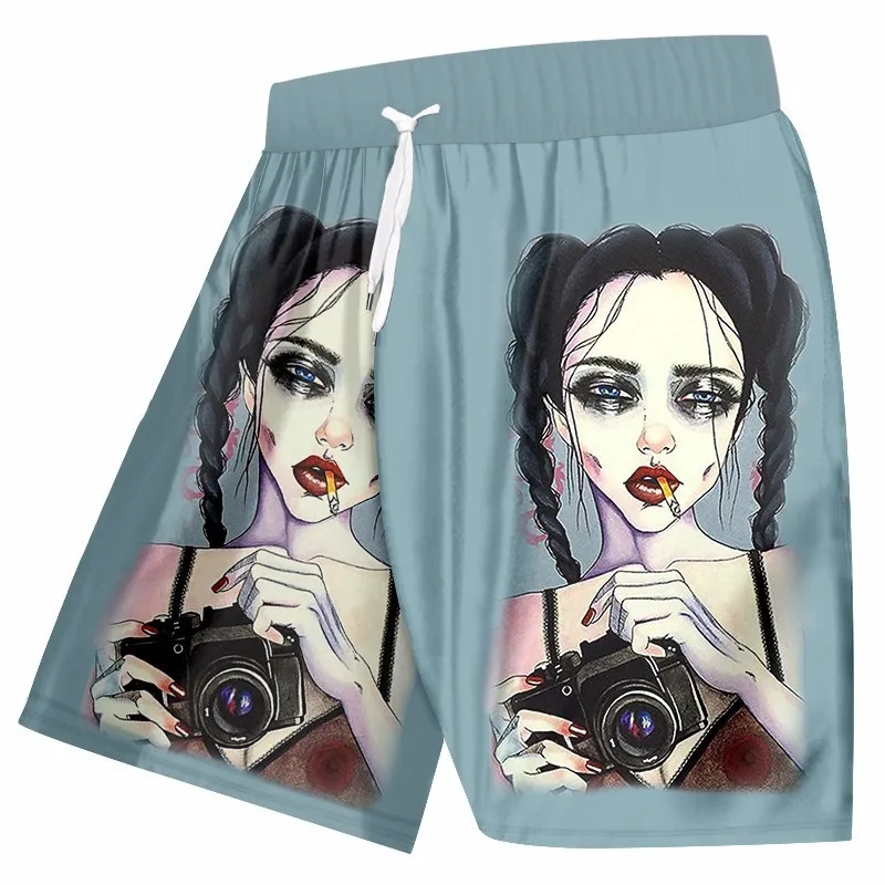 OGKB новые модные мужские пляжные шорты с забавным принтом для курительной камеры