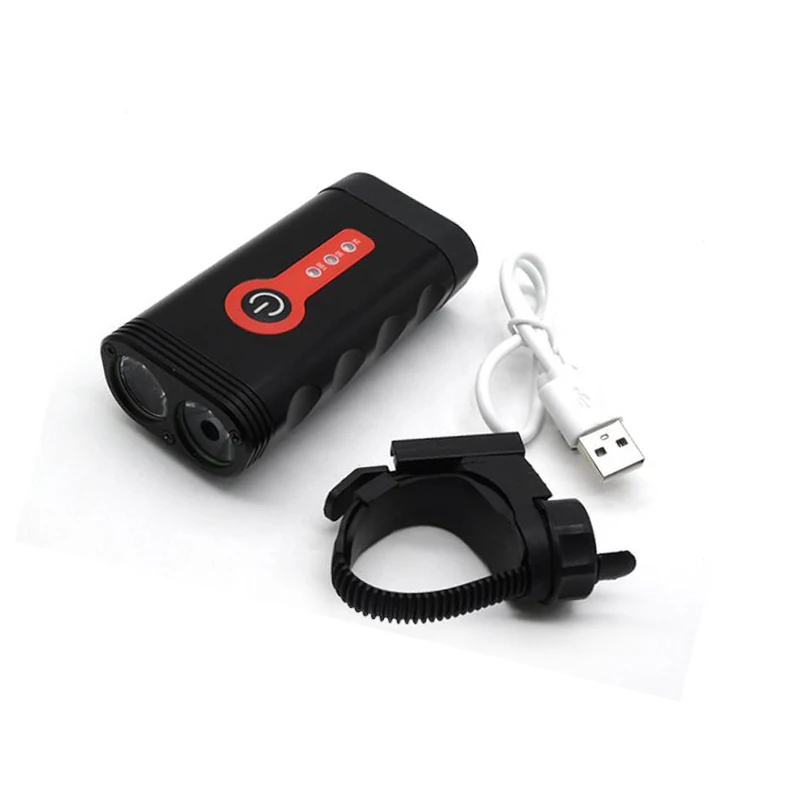 

Front Bike Headlight 5 Modes USB Bicycle Lamp Waterproof Torch with Built-in Battery Outdoor Bicycle Accessories