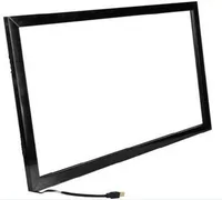 80 inch industrial display ultra-thin HD embedded wall mounted 2 point touch screen LCD screen