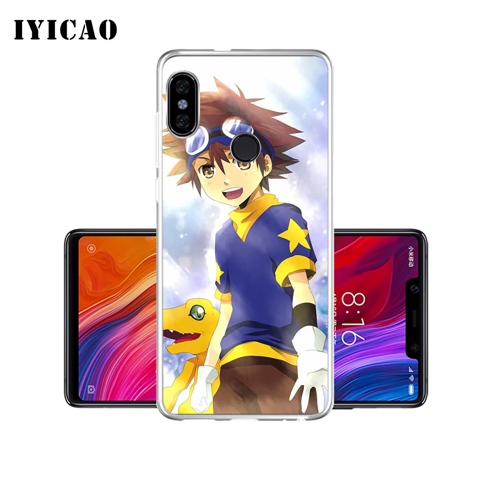 IYICAO Digimon Мягкий силиконовый чехол для телефона Xiaomi Mi 9 8 SE 6 A1 A2 Lite F1 MIX2S MIX3 TPU