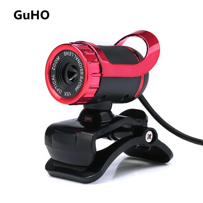 GuHO 12 Megapixel HD Web Cam Camera USB 2.0 360 Degree Webcam with Sound Absorption Microphone for Xiaomi Laptop Computer |
