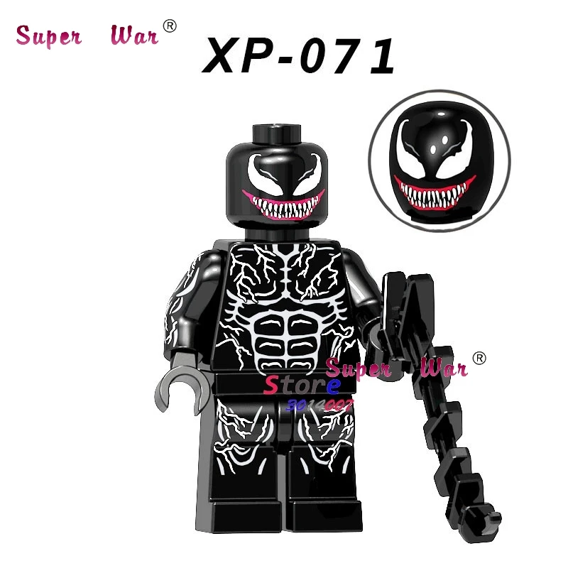 XP071 Одиночный фильм Marvel Человек-паук, Дэдпул, Капитан Америка, Железный человек, муравей, Халк, строительные блоки, игрушка для детей - Цвет: XP071