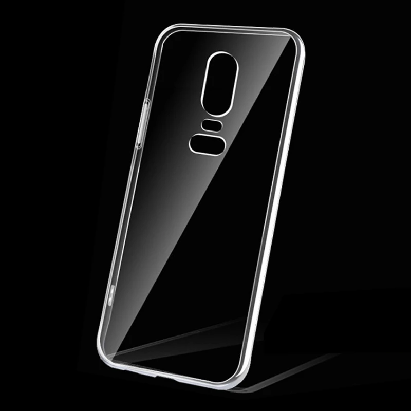 Oneplus 6 силиконовый прозрачный Футляр мягкая Вернуться ТПУ чехол для телефона 5 т