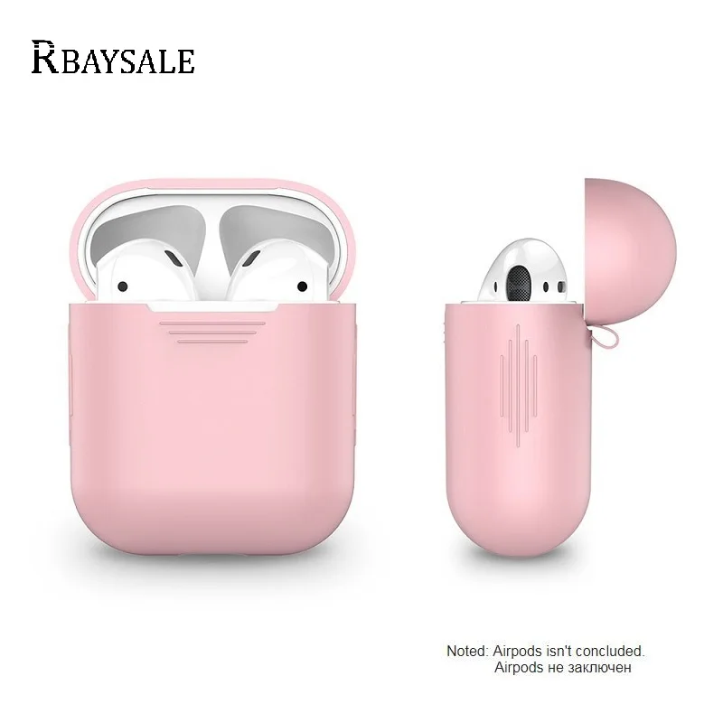 RBAYSALE для Airpod чехол силиконовый портативные Наушники Аксессуары Airpods Apple наушники