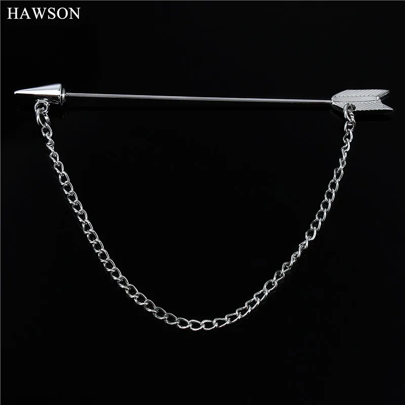 Мужская/женская брошь в виде стрелы HAWSON свадебная на булавке аксессуар для