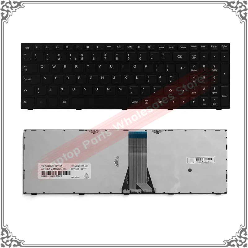 Original UK Keyboard For Lenovo G50-70 G50-70M G50-45 B50 G50 G50-70AT Laptop UK English Keyboard