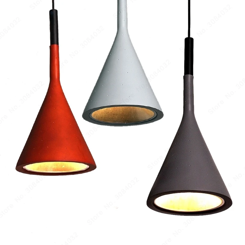 BDBQBL-lámpara colgante de embudo Industrial Americano, luz colgante creativa de estilo nórdico Retro Para Loft, cama de restaurante y habitación