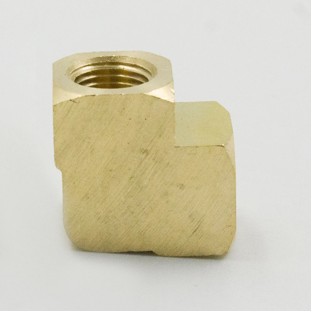 Комплект из 2 латунных фитингов для труб Колено 90 градусов 1/8 дюйма 1/4 3/8 1/2 3/4 NPT