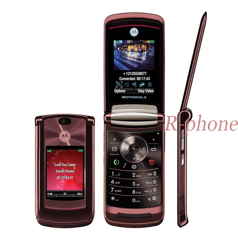 Разблокированный мобильный телефон Motorola RAZR2 V9 2 дюйма МП|motorola razr2 v9|razr2 v9cell phones |