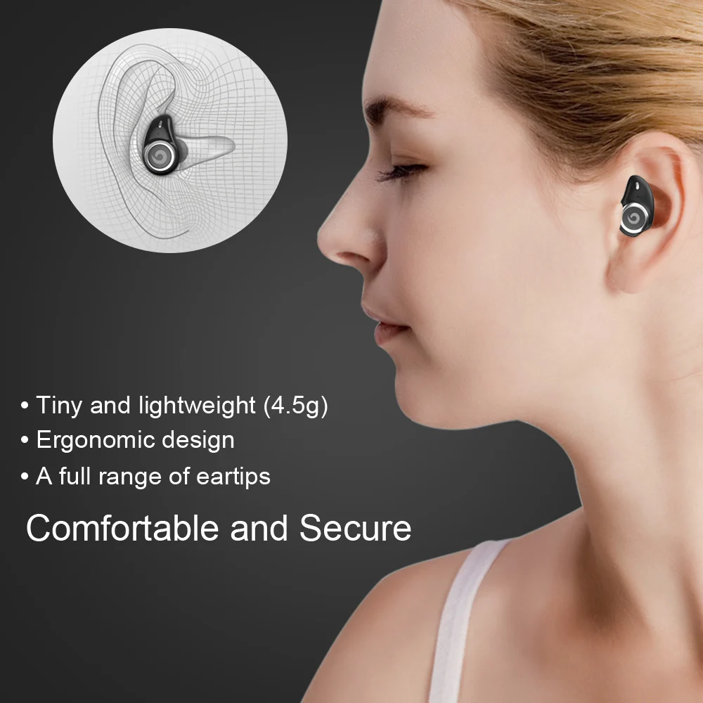 GUSGU TWS мини беспроводные наушники IPX7 водонепроницаемые Bluetooth наушники сенсорное управление Hifi беспроводные наушники гарнитура для iPhone