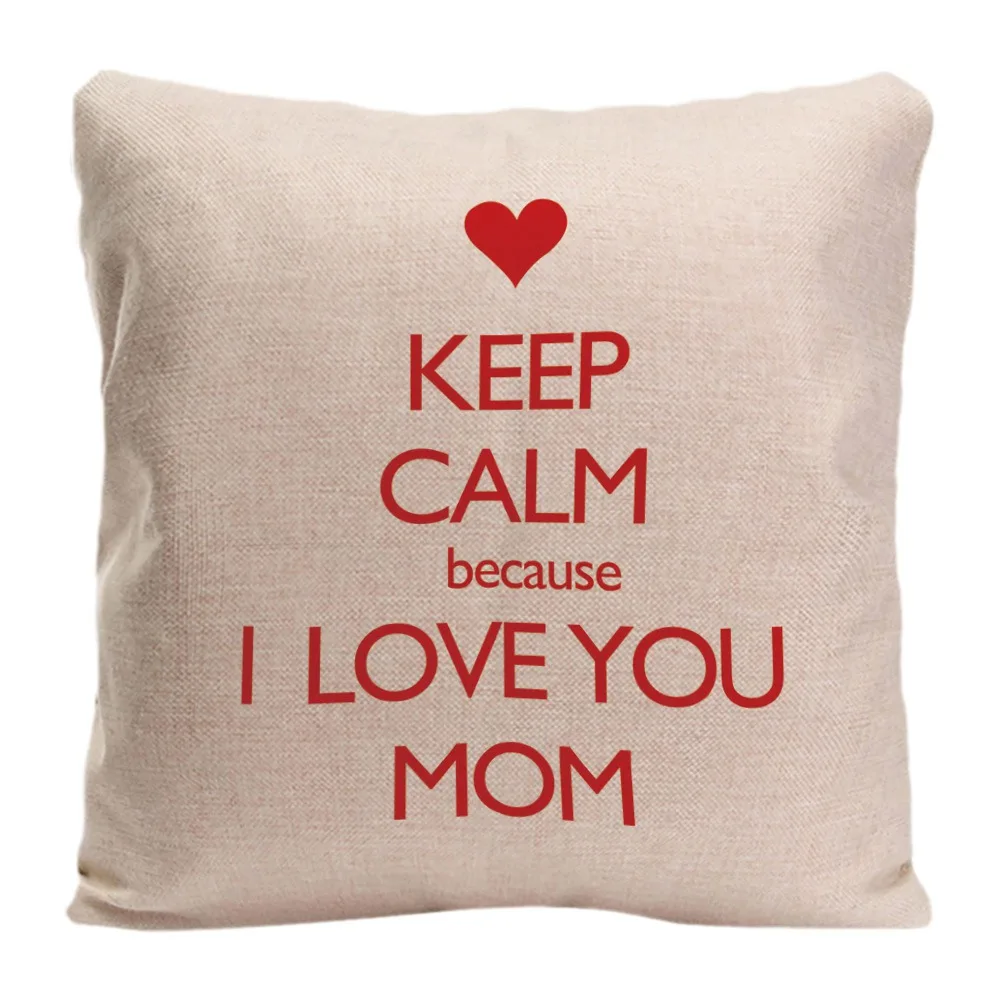 4 I Love My Mom папа Наволочка декоративная подушка для дивана Чехлы автомобильные мать отец день наволочка льняная домашний декор наволочка - Цвет: 4