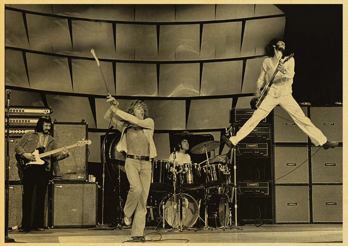 Музыкальная рок-группа The Who домашнее украшение крафт-бумага Ретро плакат рисунок ядро наклейки на стену