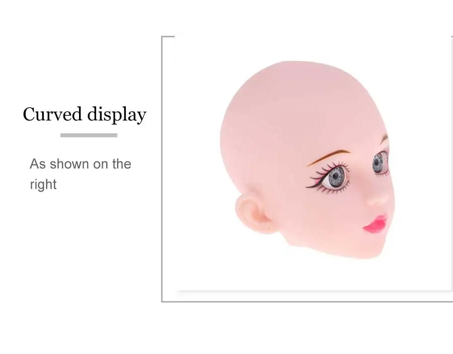 1 шт. 3D настоящие глаза пластиковая голова для макияжа 1/4 BJD DIY кукла аксессуары для тела без макияжа игрушка Косплей Кукла для девочек игрушки