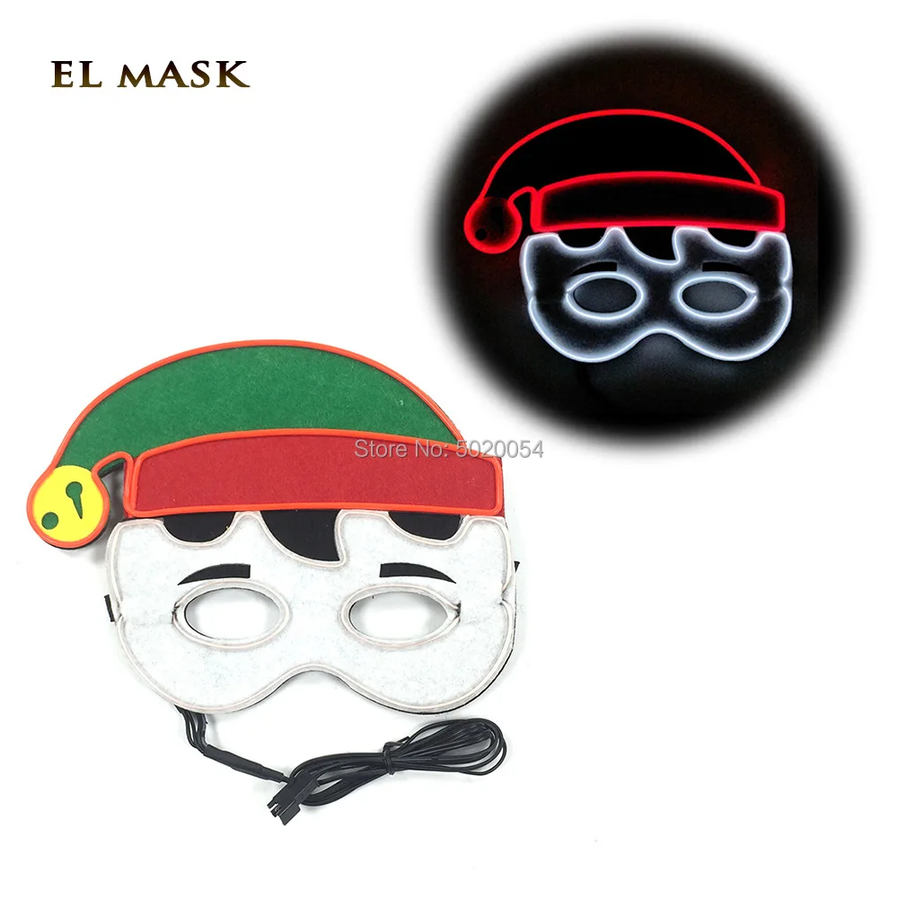 Новинка 2 цвета комбинированная Счастливого Рождества маска с холодной