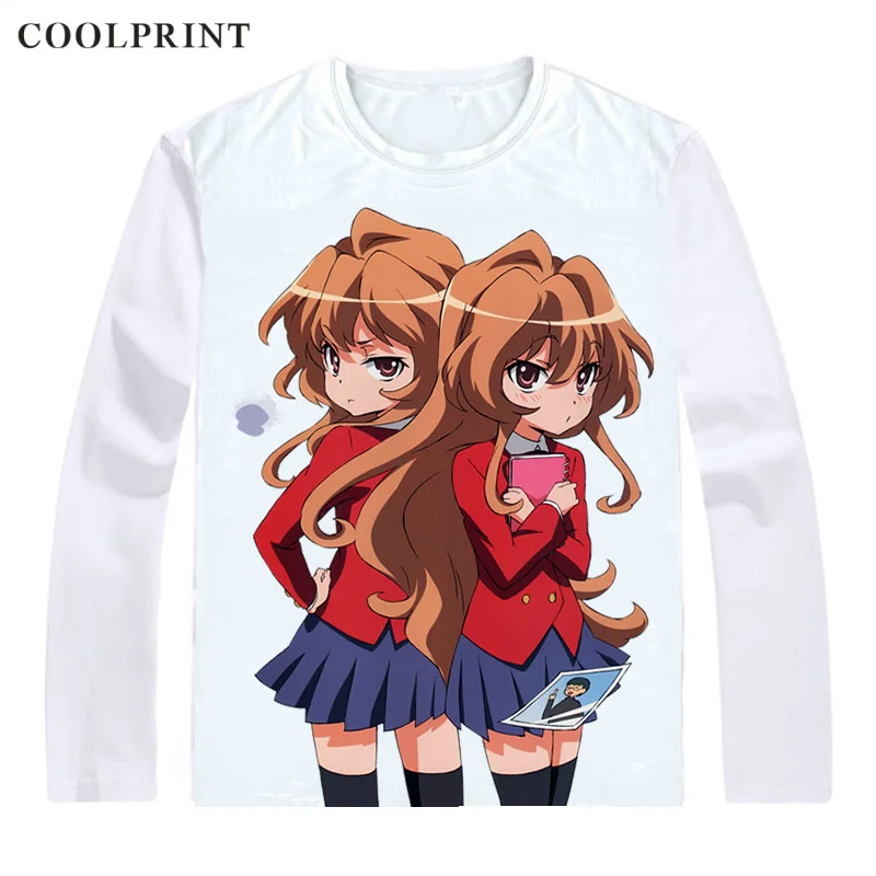 Мое Аниме Toradora! Футболки рубашки с длинным рукавом в разных стилях топ тигром