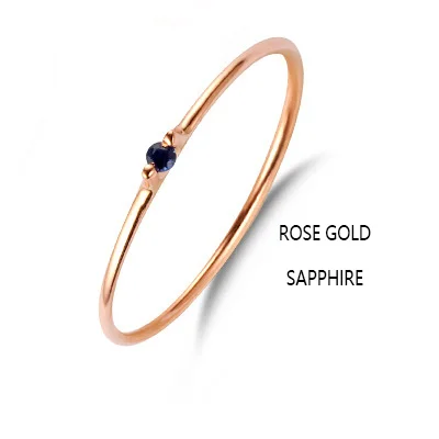 RoseGold Sapphire Кольца с бриллиантами, 18 К, чистое золото, для женщин, рубиновый подарок для девушек, новинка,, вечерние, модные,, хорошая скидка, натуральный, настоящий, 18 К, на заказ - Цвет камня: RoseGold Sapphire