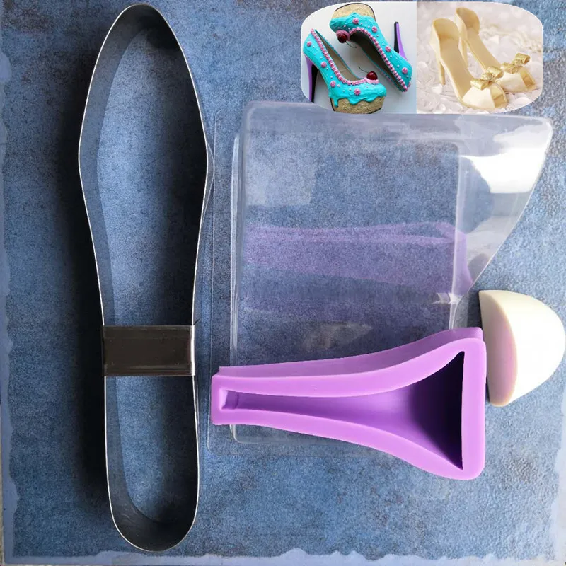 High-Heeled Shoes Set Cake Mold Modeling Fondant Tools DIY Baking A1144 | Дом и сад