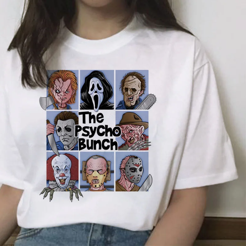 Chucky футболка ужас высокий крутой Женский Топ качество новая уличная Футболка Мода ulzzang женские рубашки femme новая футболка