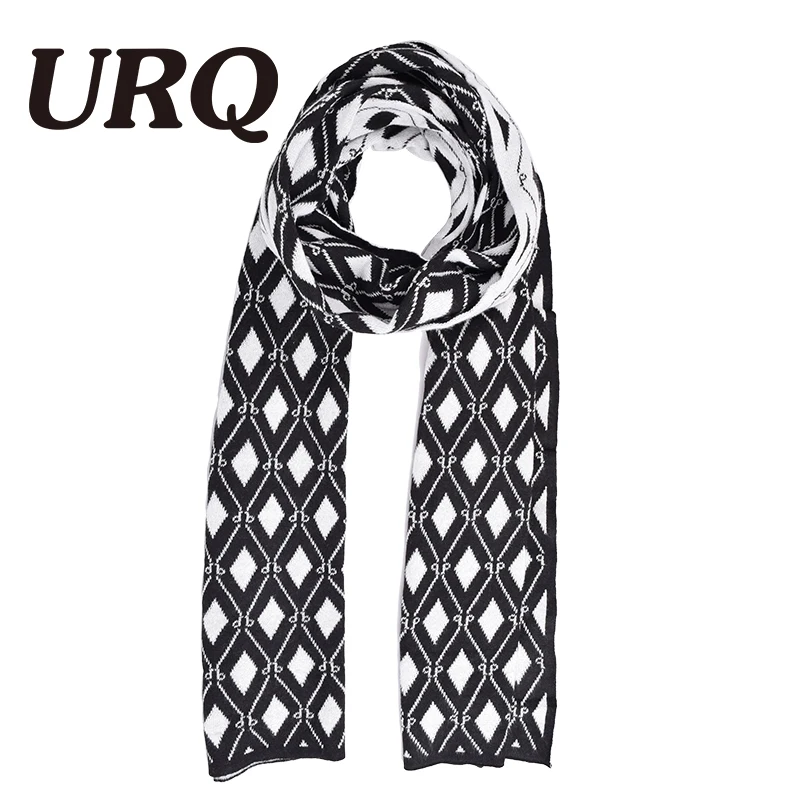 [URQ]HOT 2017 New Arrival Men Warm Scarves Winter Thick Scarfs Male Accessories Men's Knitted Snowflake A3A18942 | Аксессуары для